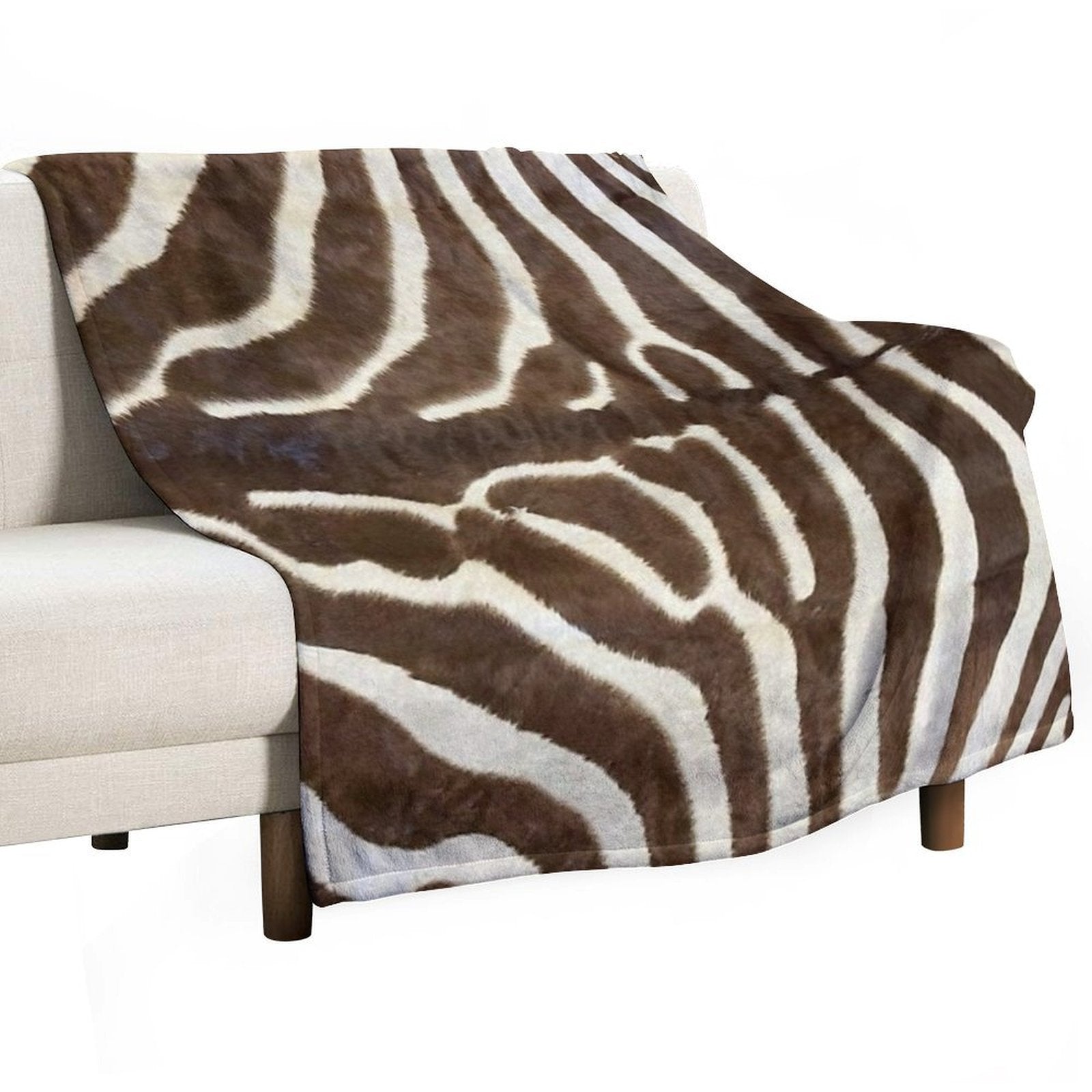 Furry Zebra Butt Photo Comfort Throw Blanket
