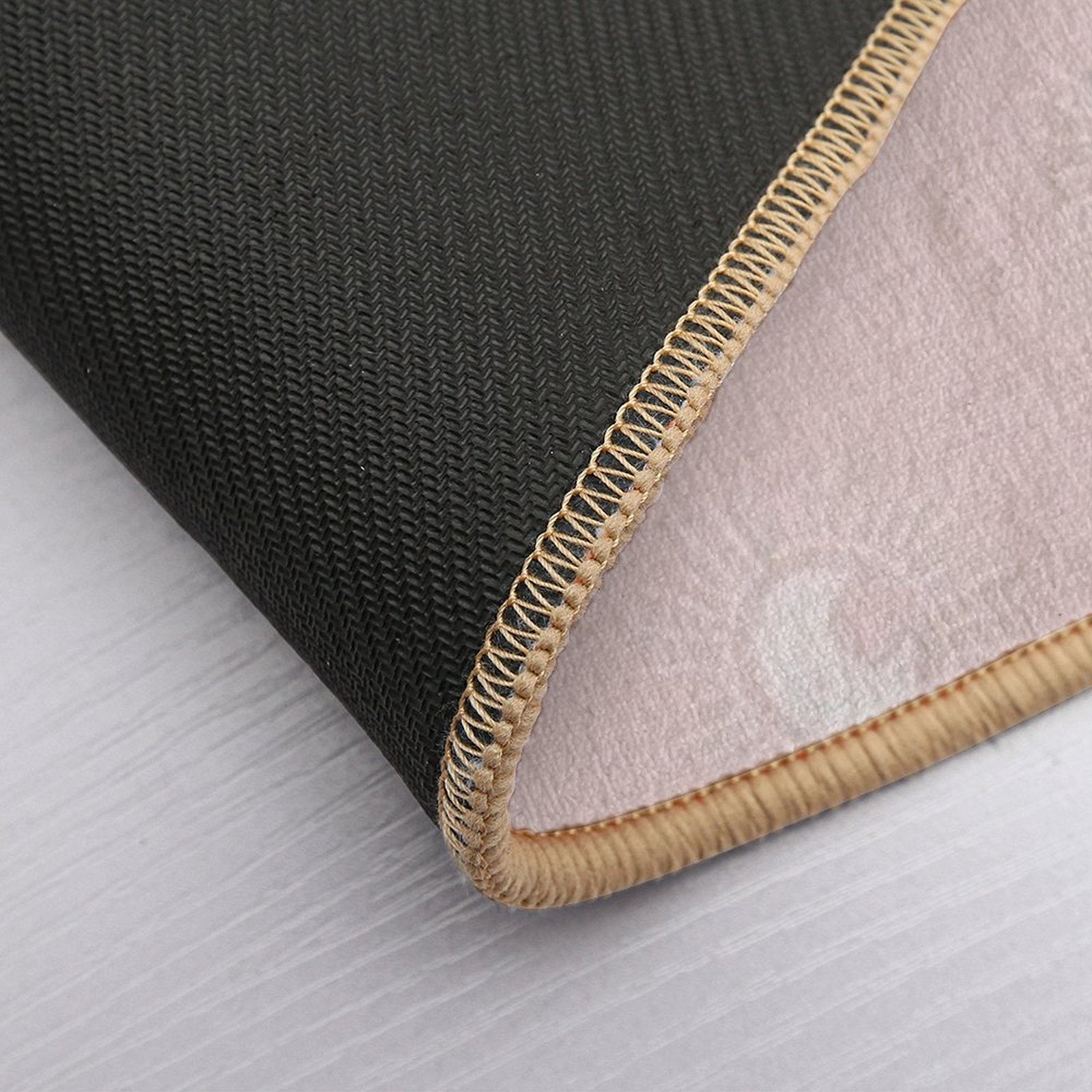 Boho Sun And Moon Pattern Bohemian Aesthetic In Muted Colors Pale Pink  Easy To Clean Bath Mat