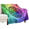 Digimon Mandala Paint Compact Throw Blanket