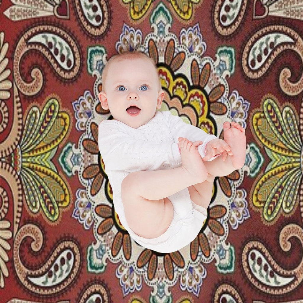Mediterranean Mosaic Tiles  Azulejos Plush Throw Blanket