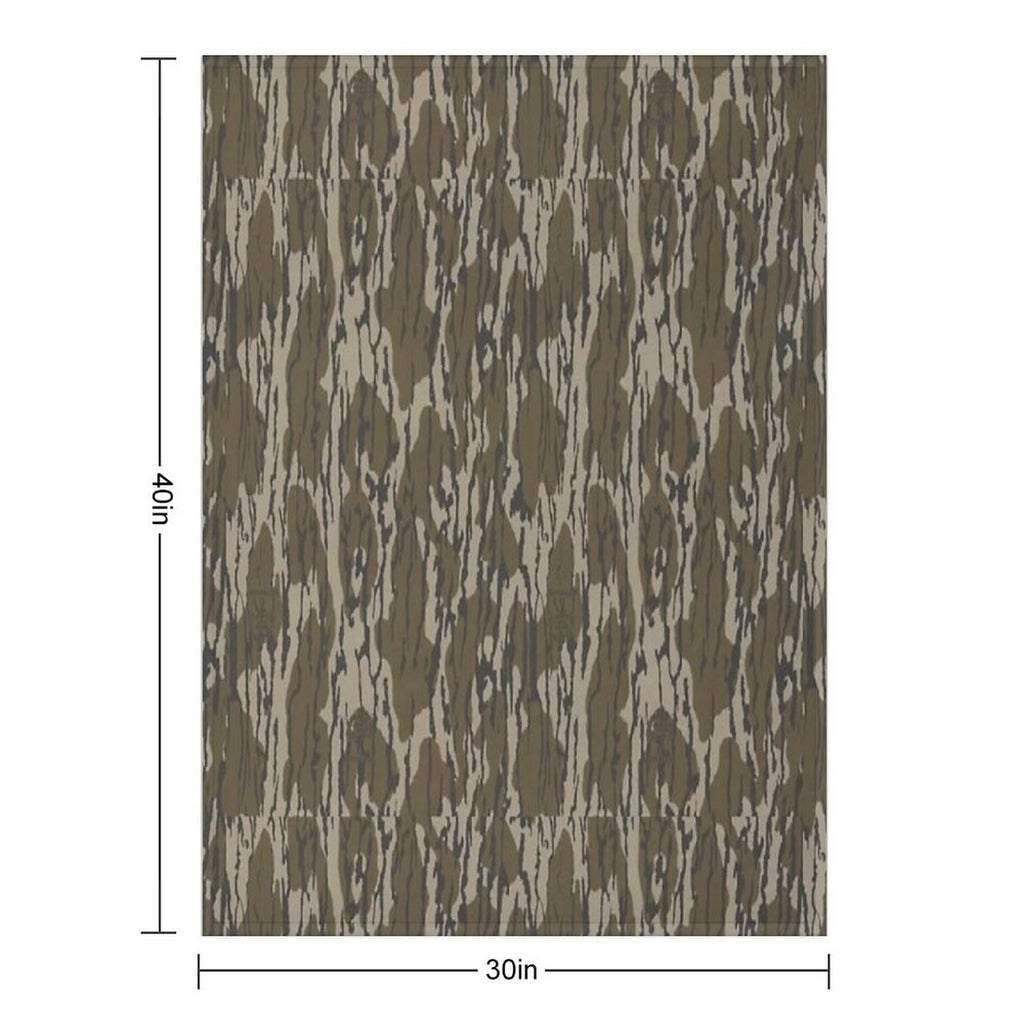 Everything Bottom Lands Camo Durable Throw Blanket