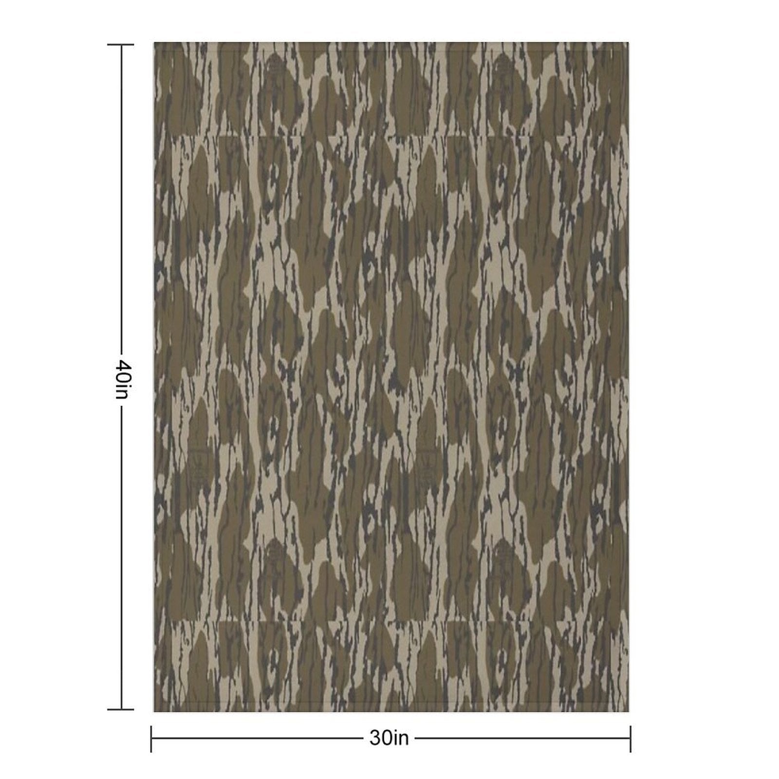 Everything Bottom Lands Camo Durable Throw Blanket