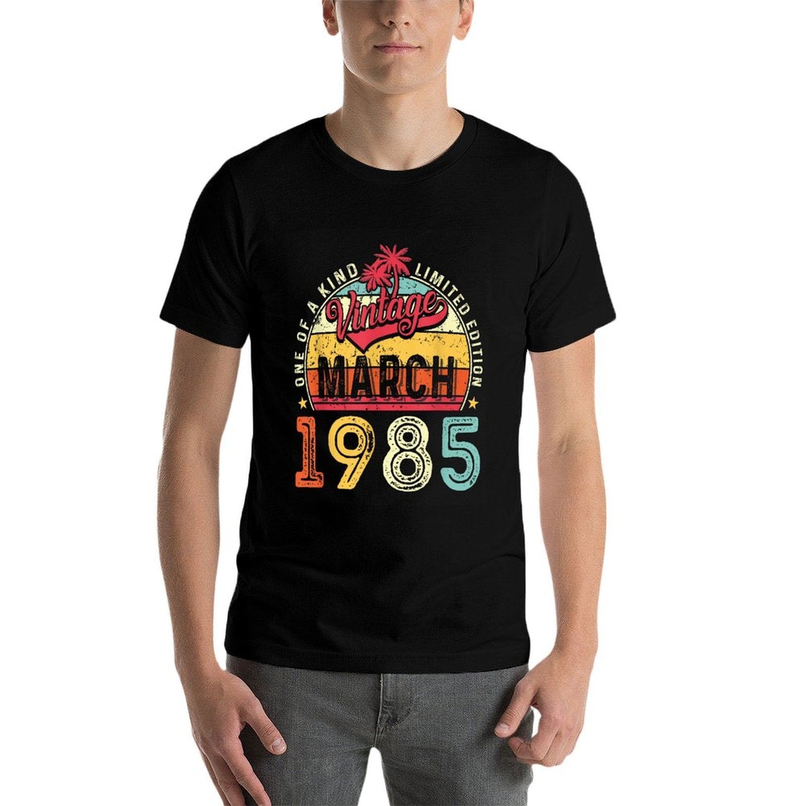 Vintage 40th Birthday Gift Vintage March 1985 Bday Men Women  Affordable Price T-Shirt