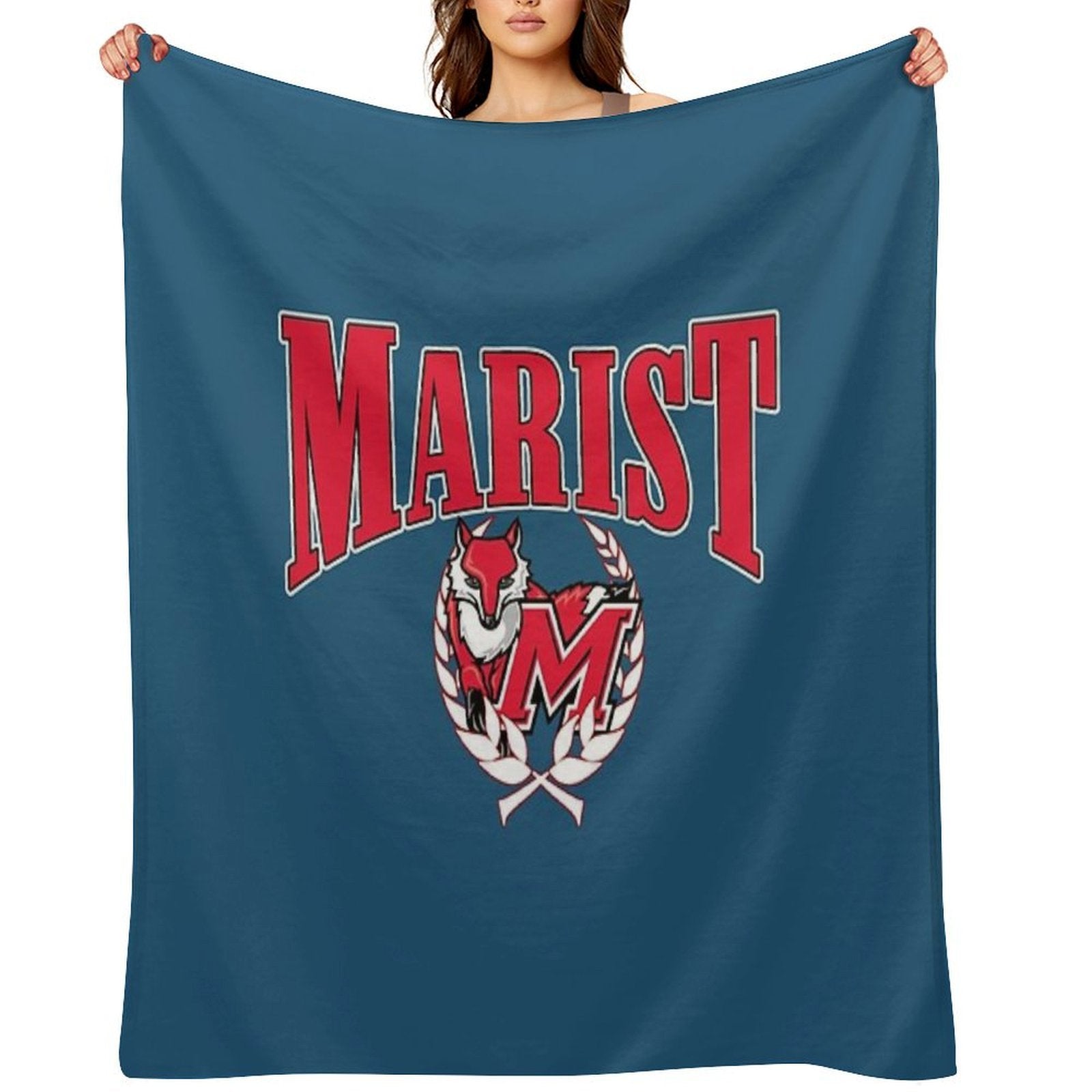 Marist College Vintage Arch Compact Throw Blanket