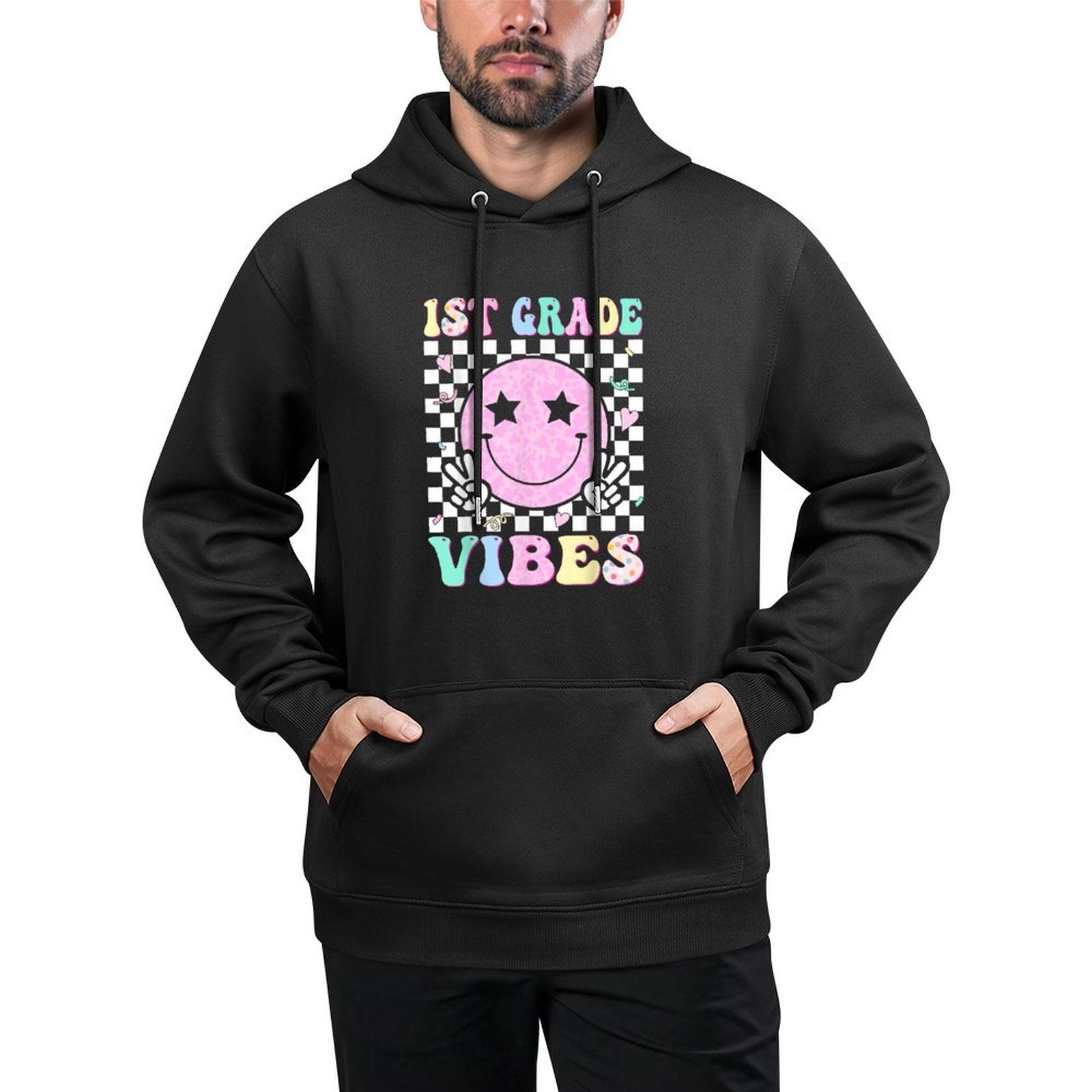 1st Grade Vibes First Day of School 1st Grade First Grade Pilling-Resistant Hoodie