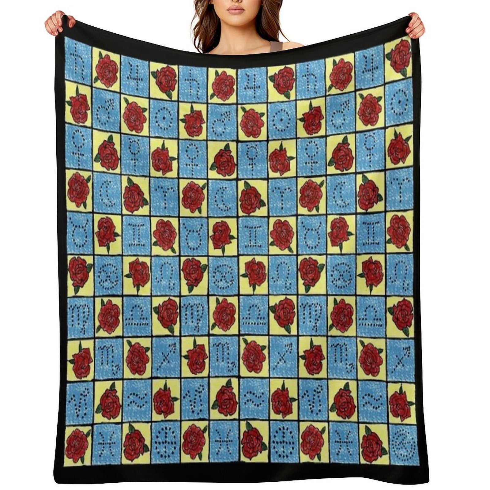 9 of Swords Tarot Blanket by Tarotista Multi-functional Throw Blanket