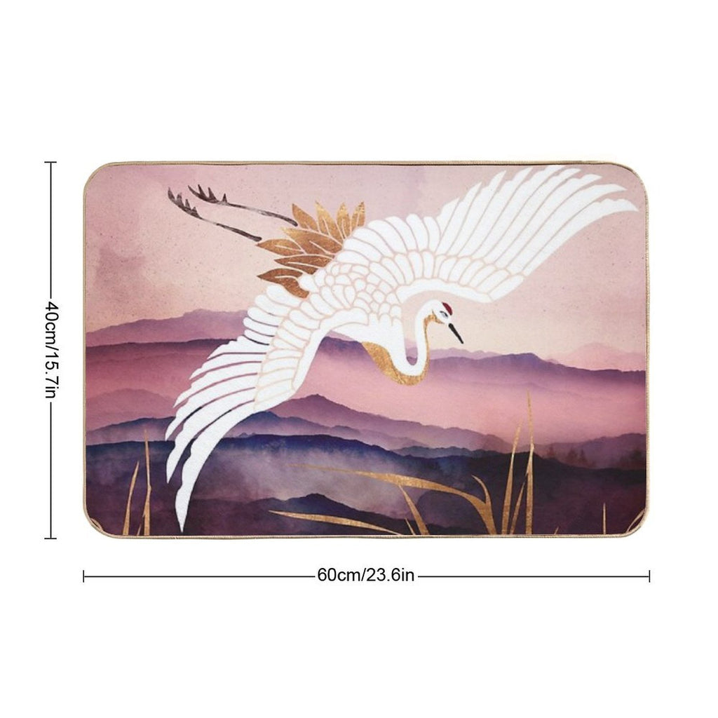 Elegant Flight III  Slip-Resistant Bath Mat