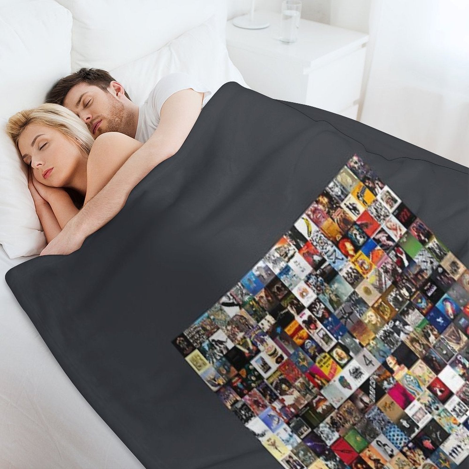 Greatest Rock Albums of All Time Tapestry Premium Throw Blanket