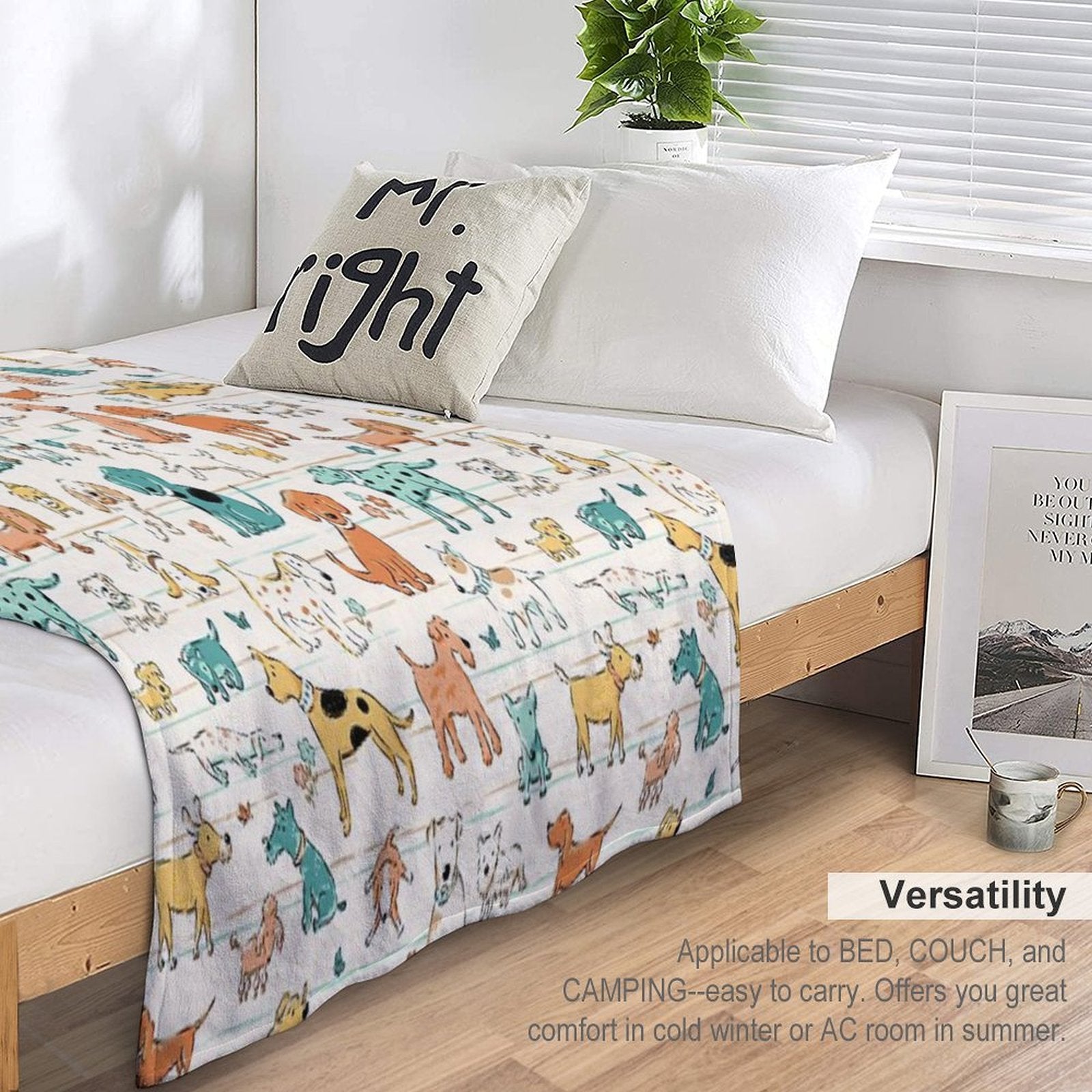 Dogs Dogs Dogs Gift-ready Throw Blanket