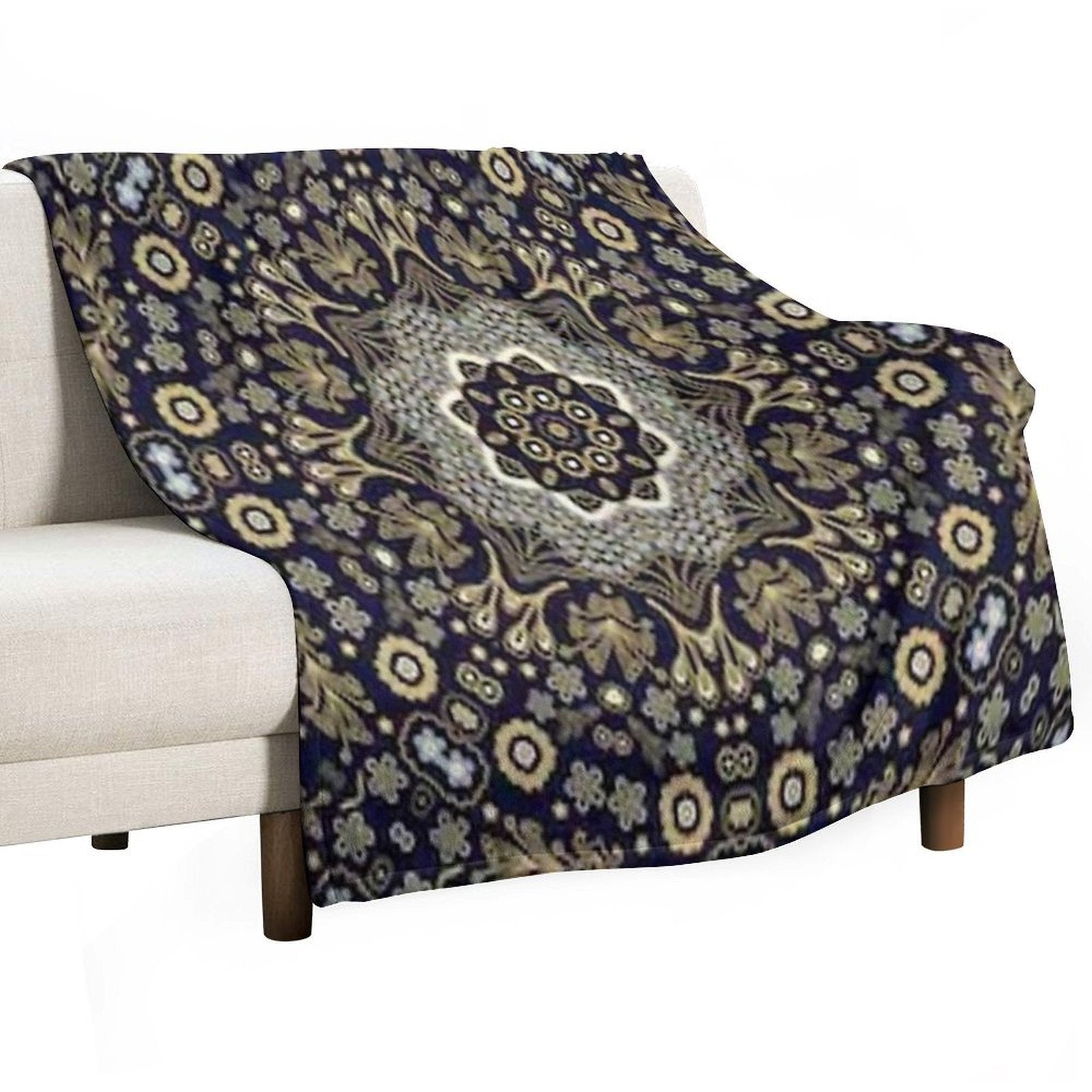 Damask Pattern Tapestry Wall Hanging Versatility Throw Blanket