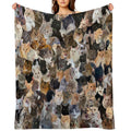 Collage with Pets (mostly Cats) Versatility Throw Blanket