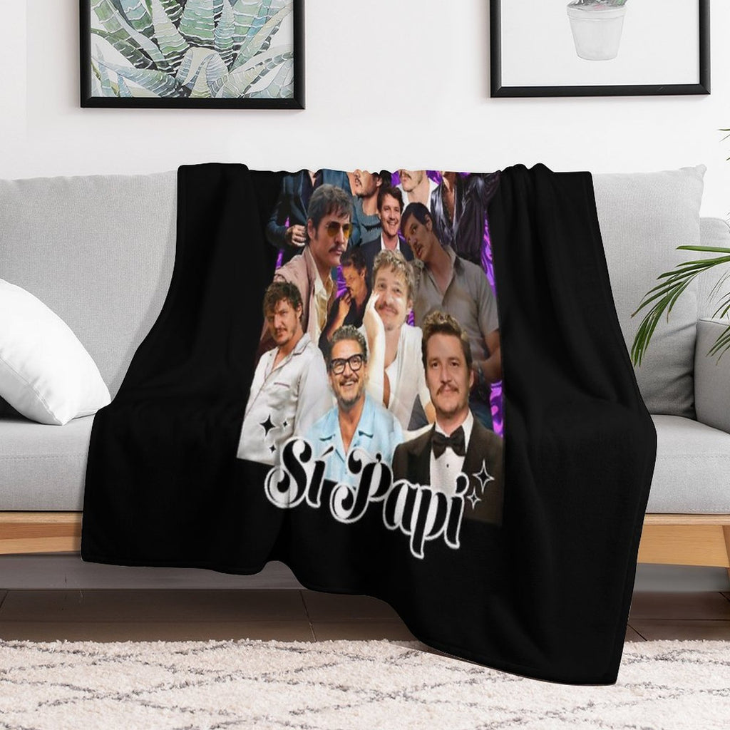 Pedro Pascal Velvety-soft Throw Blanket