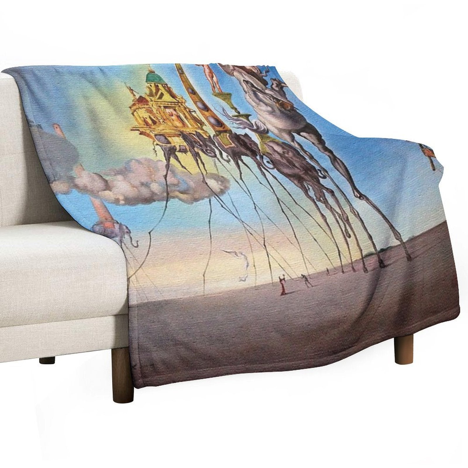 The Temptation of St. Anthony Durable Throw Blanket