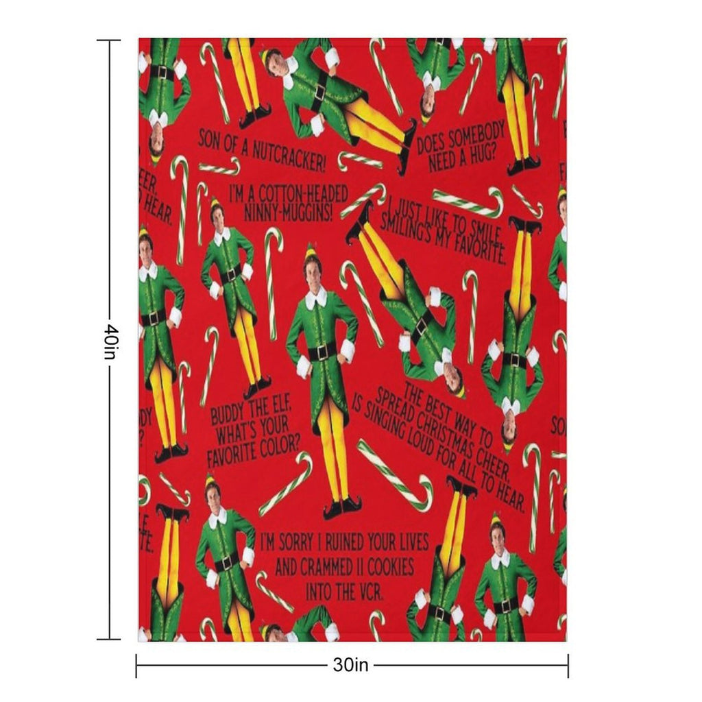 Buddy The Elf Print Gift-ready Throw Blanket
