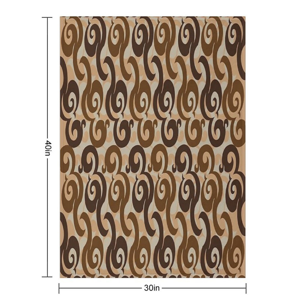 Abstract Decorative Cute Ethnic Design6 Multi-functional Throw Blanket