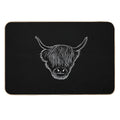 Scottish Highland Cow  Anti-Trip Bath Mat