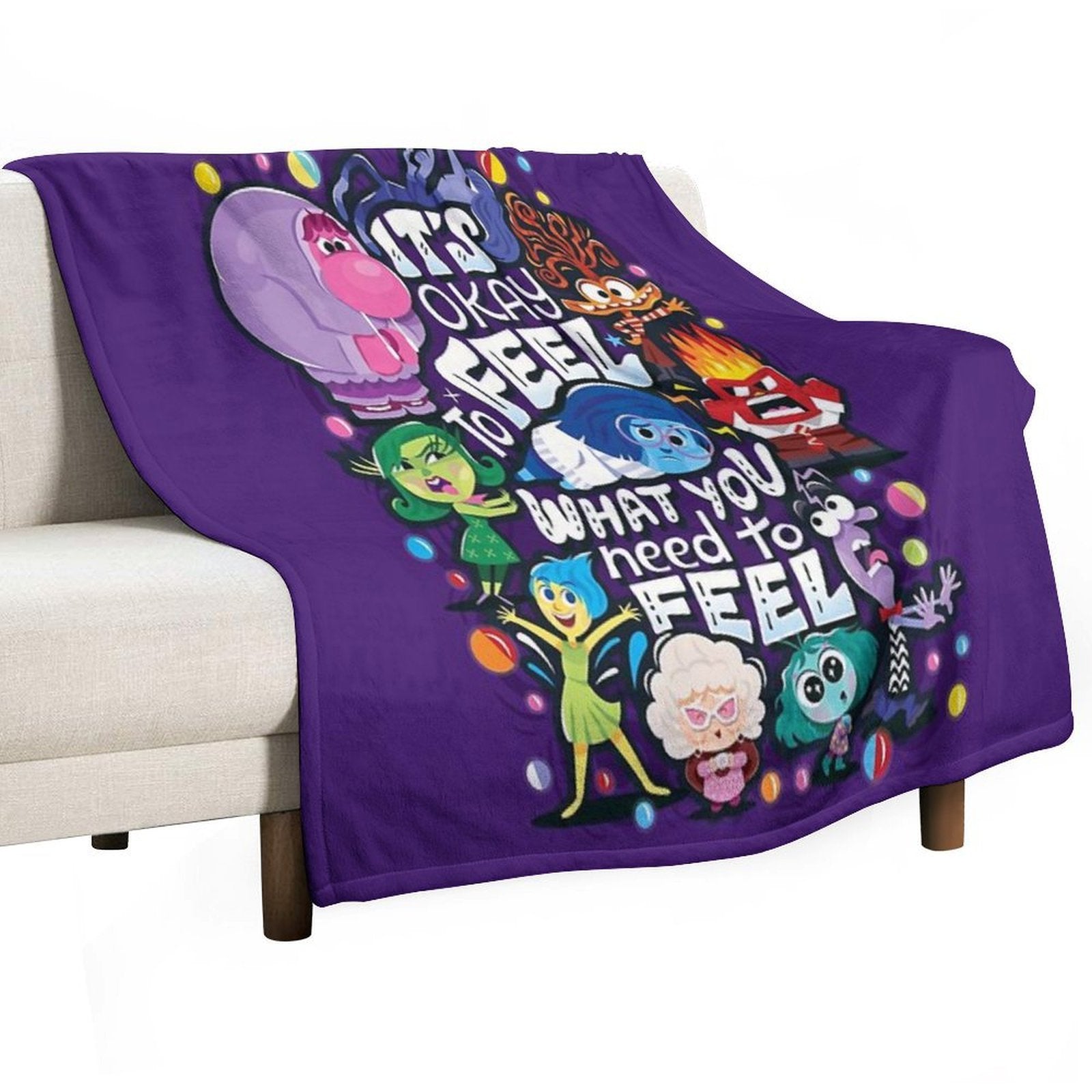 Feel What You Need to Feel Multi-functional Throw Blanket