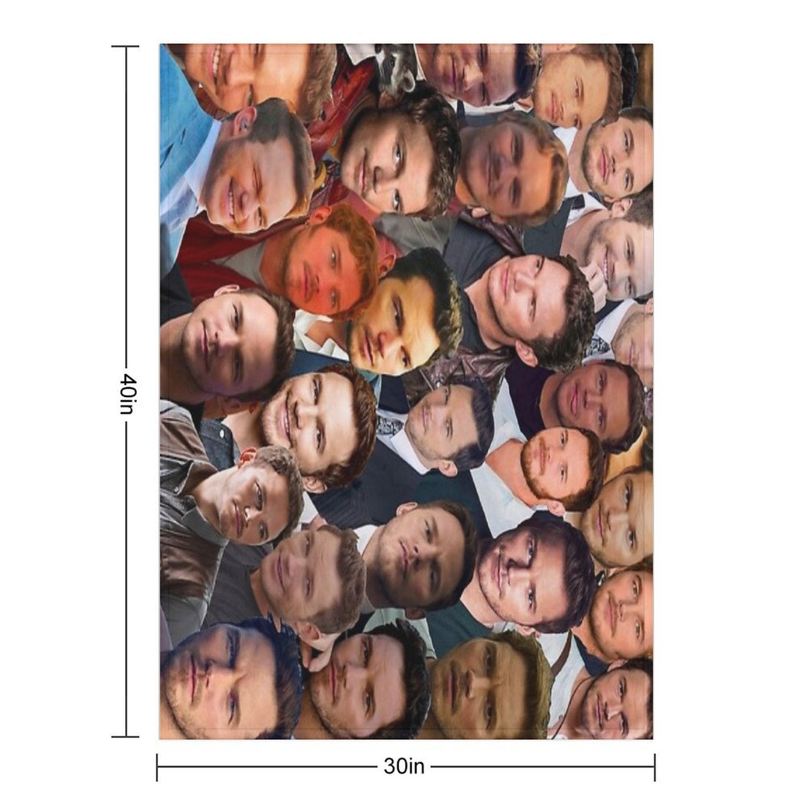Chris Pratt Photo Collage Versatility Throw Blanket