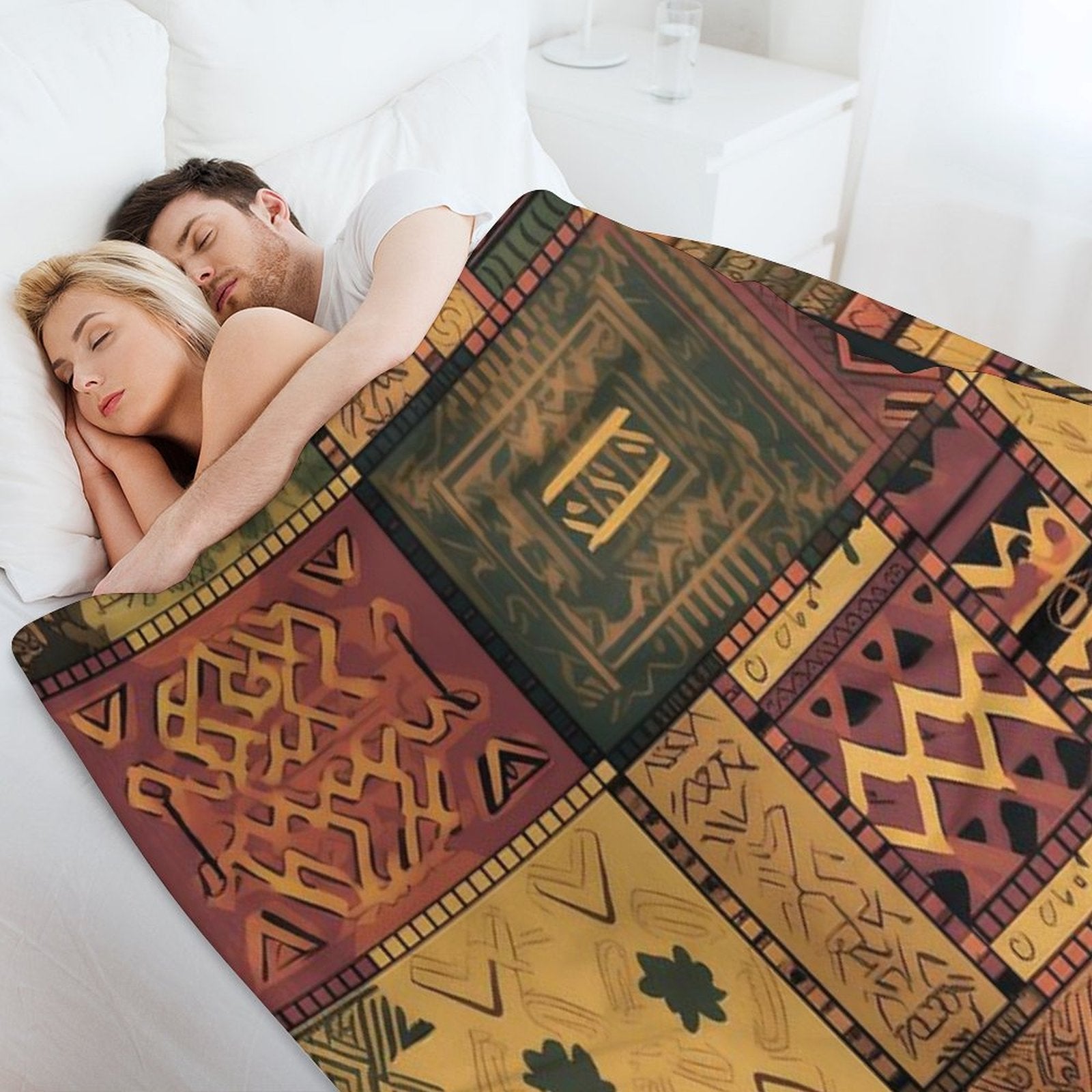 Ethnic Pattern. Geometry. Comfort Throw Blanket
