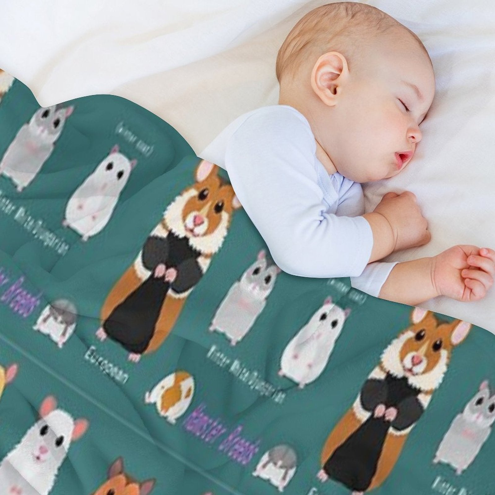 Hamster Breeds Syrian Hamster Multi-functional Throw Blanket