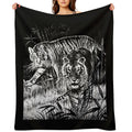 Cobija Del Tigre Mexican Blanket Tiger Meme Easy Care Throw Blanket