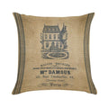 Vintage Burlap French House Design Soft Durable Construction Throw Pillow