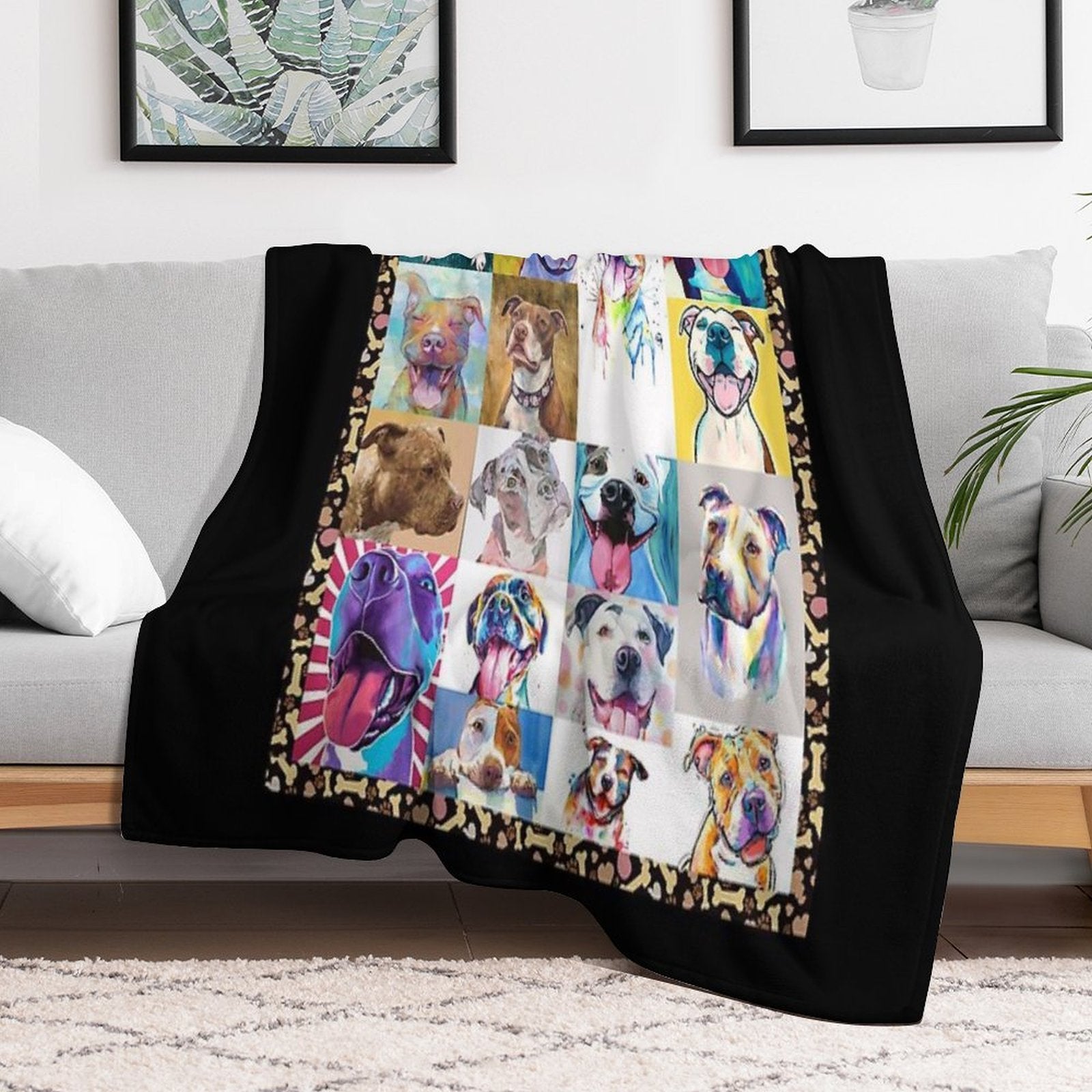 Pitbull Quick-dry Throw Blanket