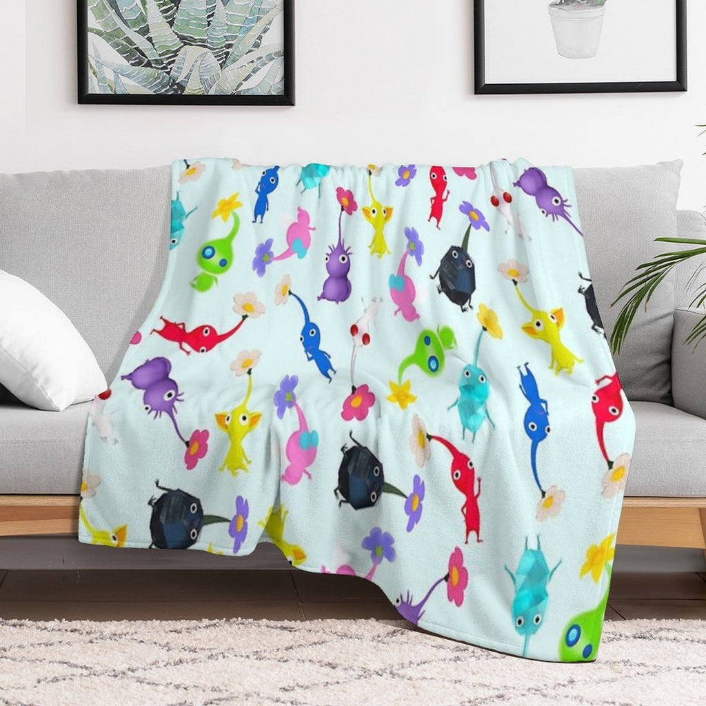 ALL Pikmin Velvety-soft Throw Blanket