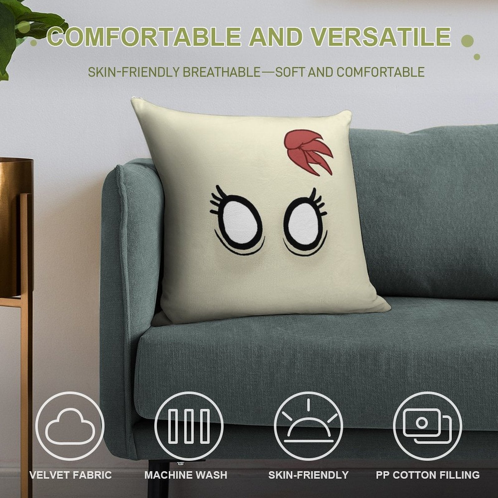 Don't Starve - Abigail Soft Anti-Pilling Throw Pillow