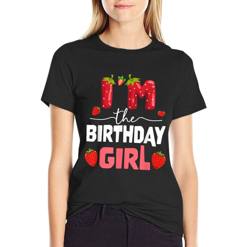 I'm The Berry First Birthday of Girl Sweet Strawberry  Graphic-printed T-Shirt