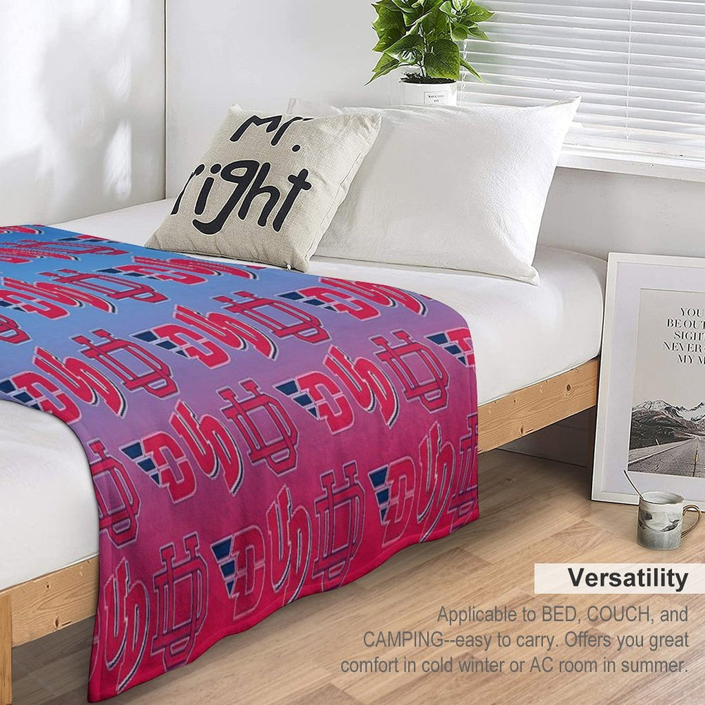 University of Dayton - Red White And Blue Lightweight Throw Blanket