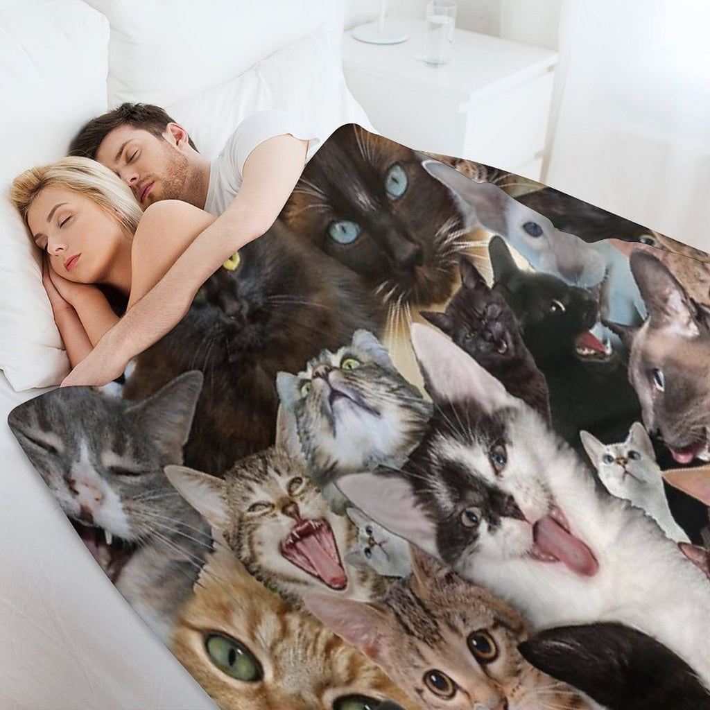 Cats Quick-dry Throw Blanket
