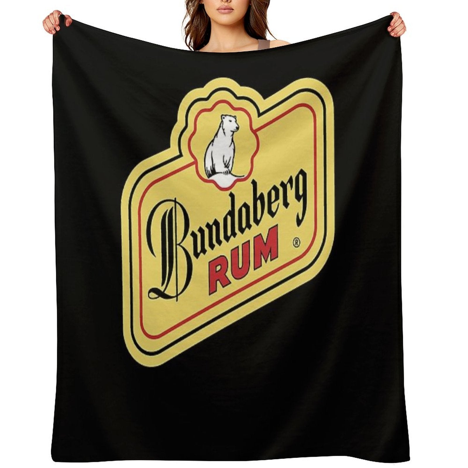 BEST SELLER Bundaberg Rum Logo Merchandise Easy Care Throw Blanket