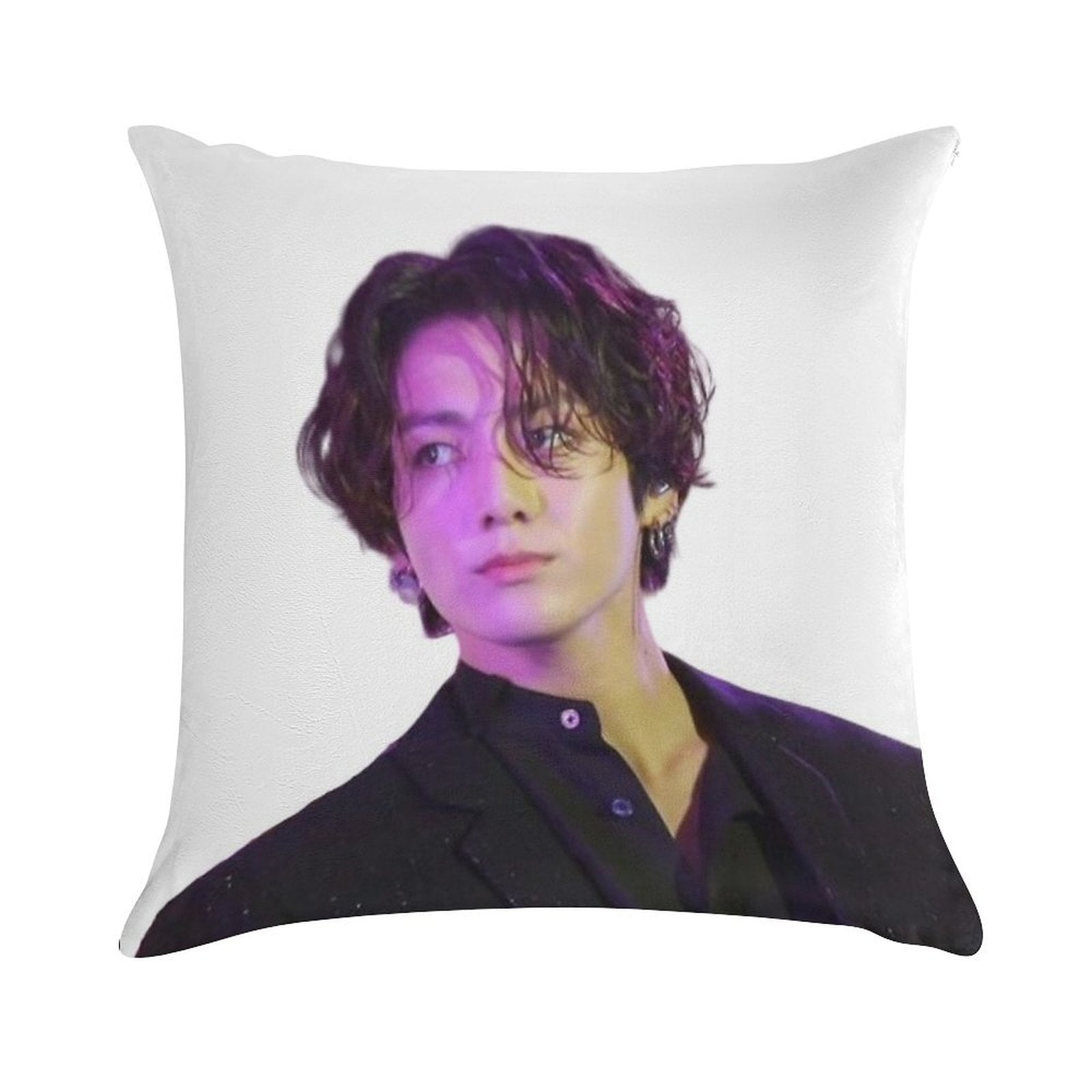 Long Hair JK Soft Durable Construction Throw Pillow