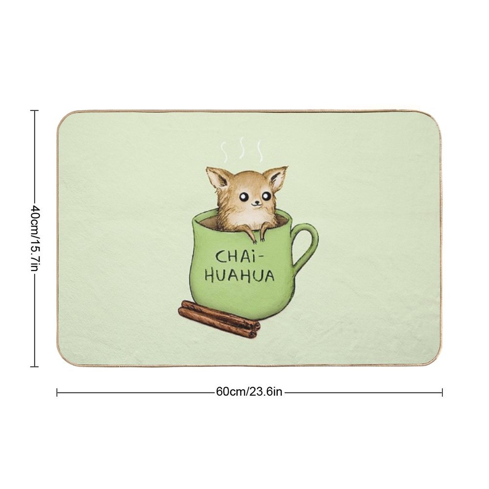 Chaihuahua  Stain-Proof Bath Mat