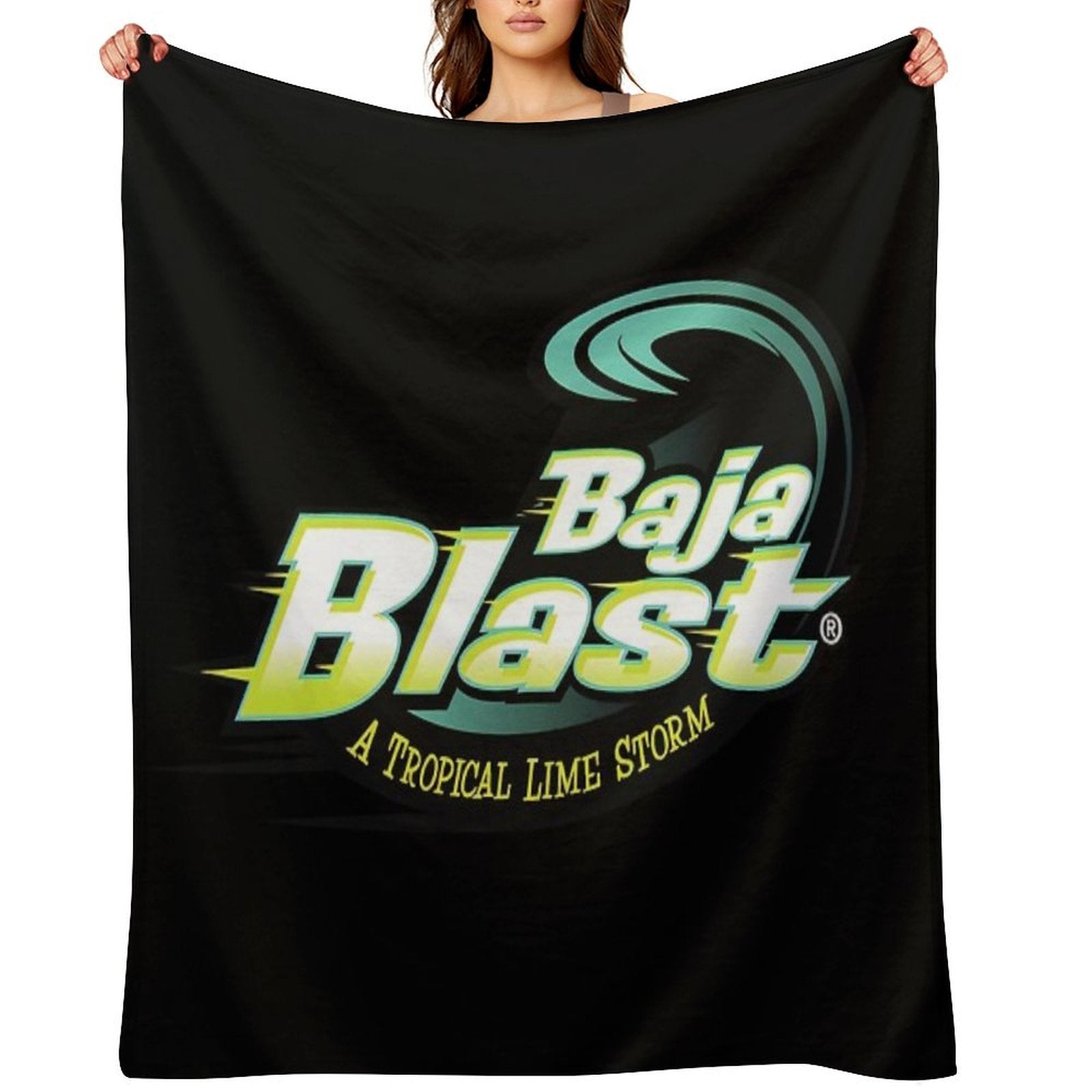 Baja Blast Plain Logo Compact Throw Blanket