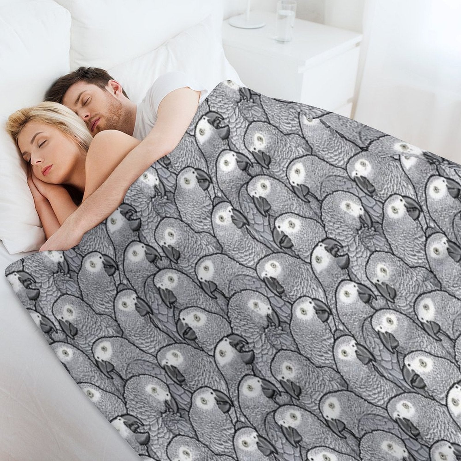 African Grey Parrots All-season Throw Blanket