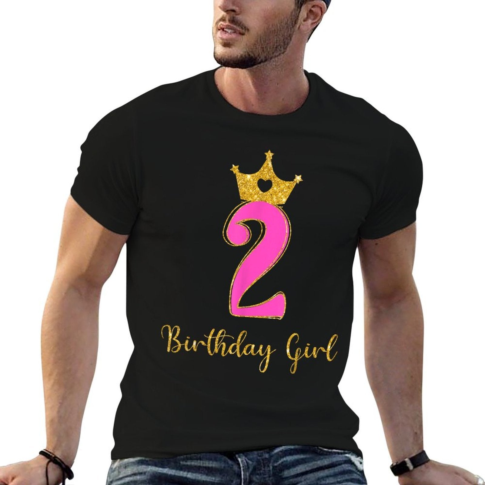 2nd Birthday Girls 2 Two Year Old Birthday Party Toddler Kid  Affordable Price T-Shirt