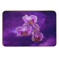 Purple Orchids  Fade-Resistant Bath Mat