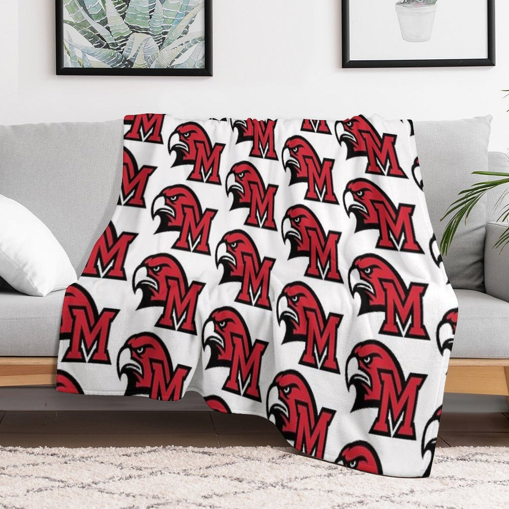 Miami University Oxford Oh Durable Throw Blanket