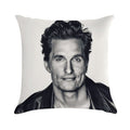 Matthew McConaughey Soft High-Density Material Throw Pillow
