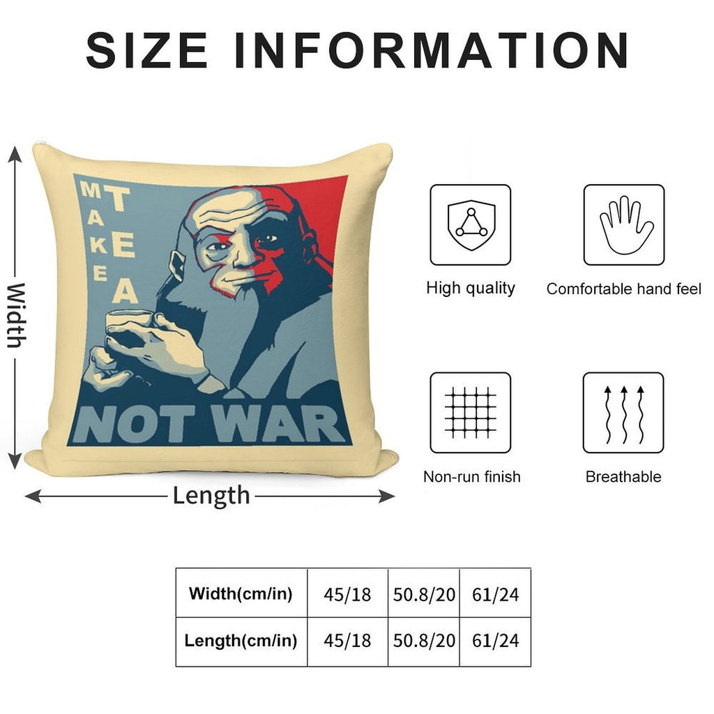 Iroh Make Tea Not War Soft Luxury Feel Throw Pillow