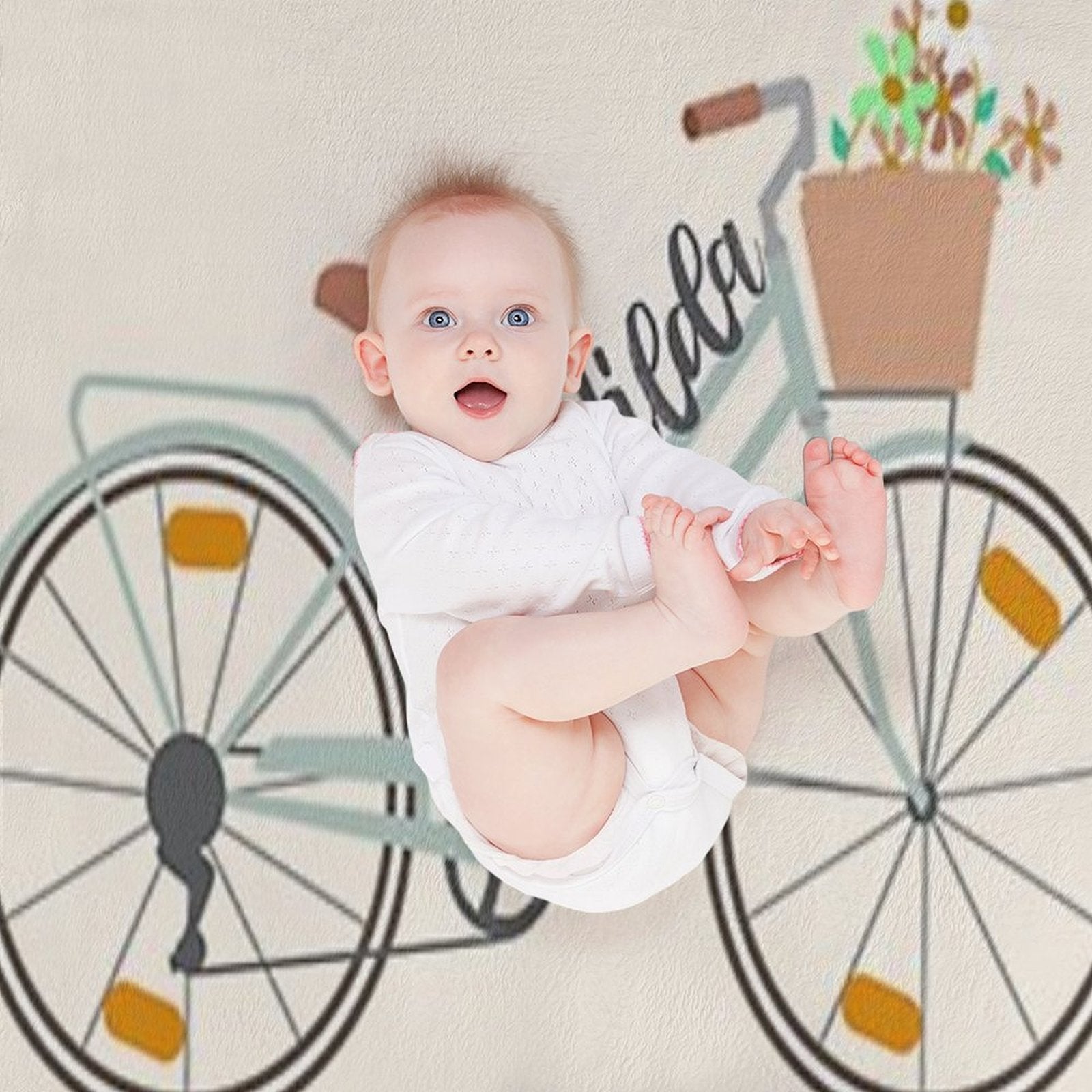 Matilda Bicycle Harry Styles Wrinkle-free Throw Blanket