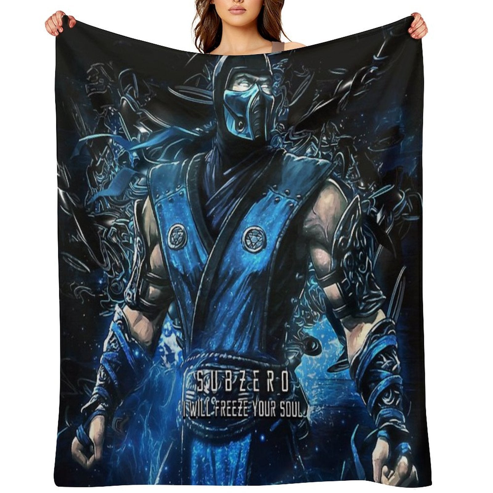 Mortal Kombat Subzero Machine-washable Throw Blanket