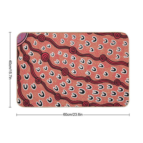 Authentic Aboriginal Art -  Non-Slip Bath Mat