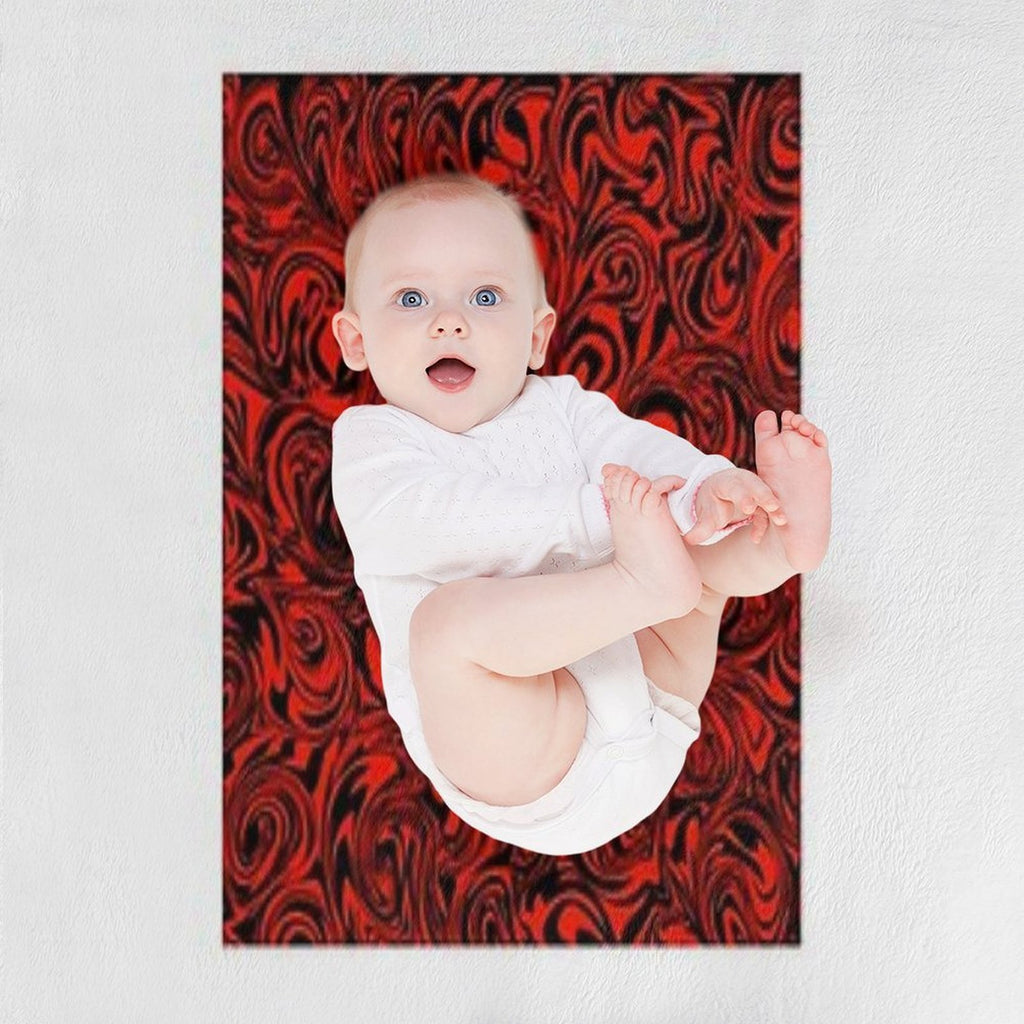 Abstract Pattern Plush Throw Blanket