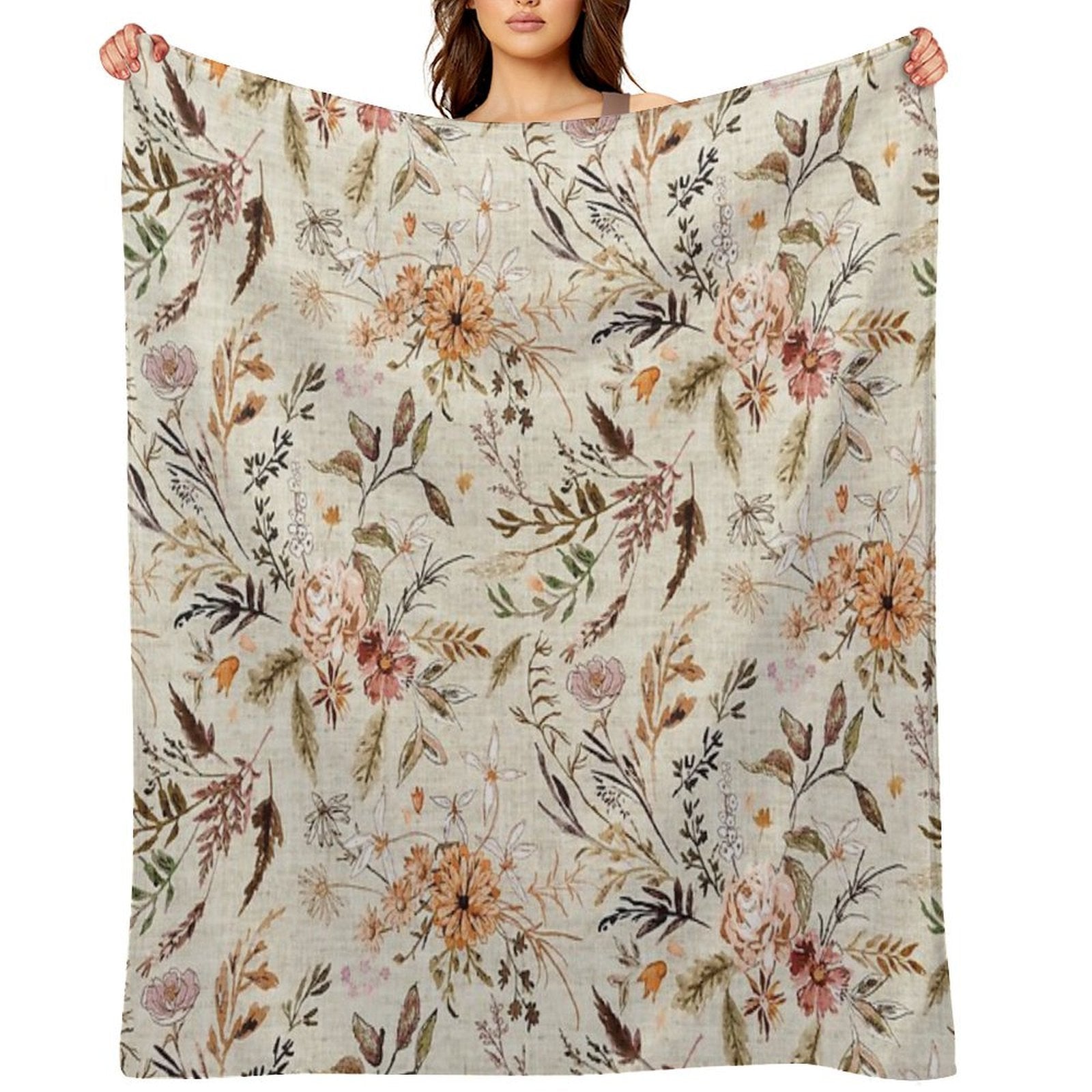Delilah (autumn) Lightweight Throw Blanket