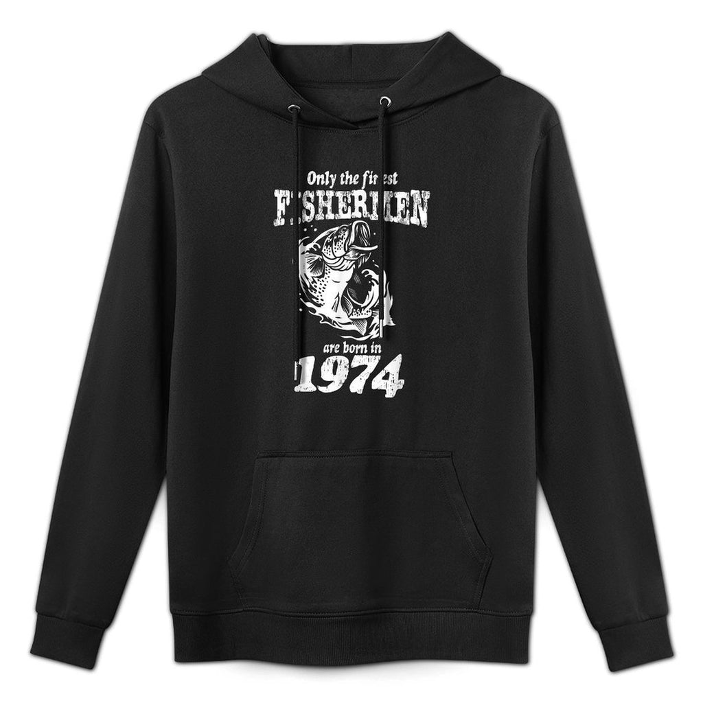 50 Year Old Fishing Fishermen Are Born In 1974 50th Birthday Customizable Surface Hoodie