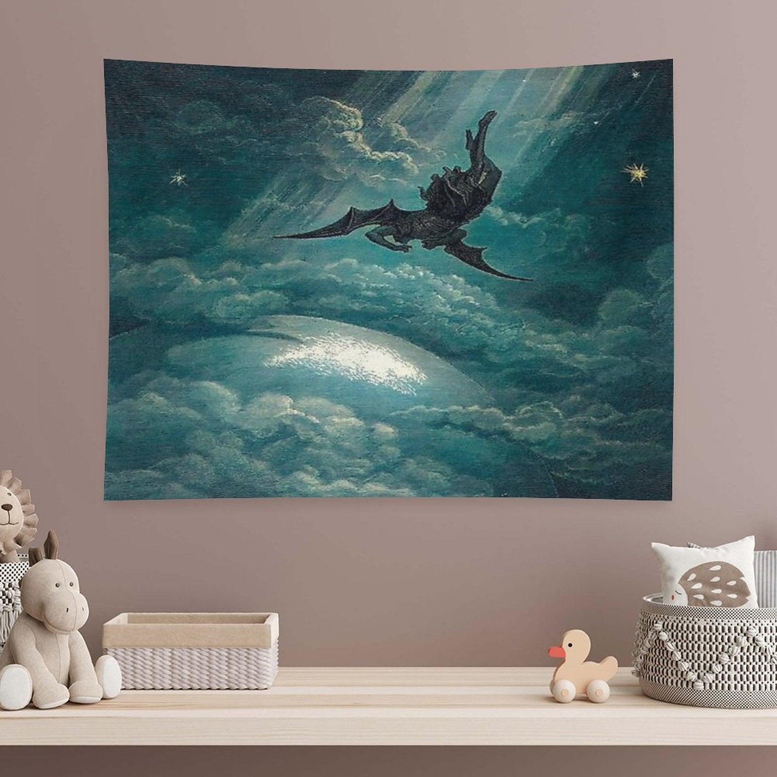 Paradise Lost (Colorized)  by Gustave Doré Tapestry
