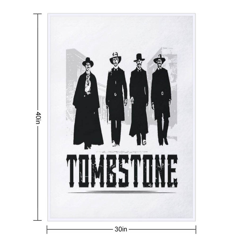 MOVIES TOMBSTONE BLACK Anti-pilling Throw Blanket